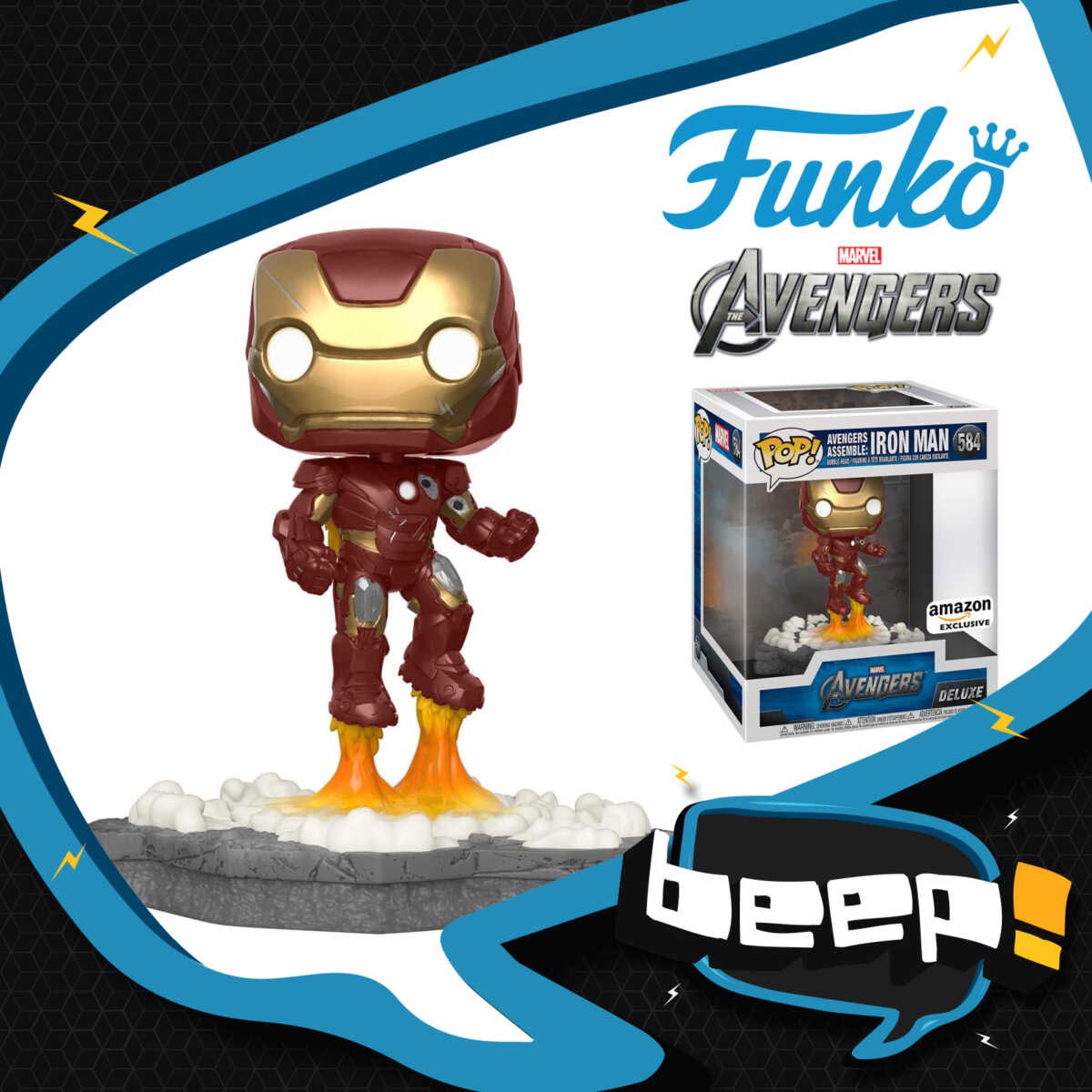 Funko Pop Deluxe Avengers Assemble Iron Man Exclusive Coleccionables