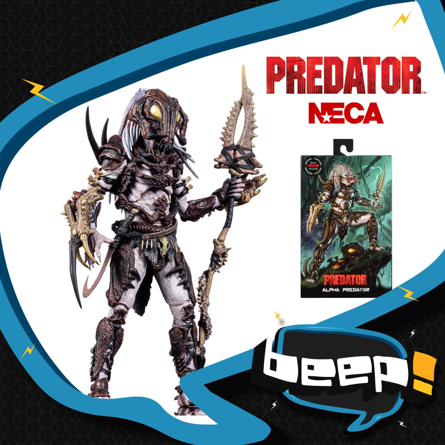 NECA – Predator:Ultimate Alpha Predator-100th Edition - Coleccionables