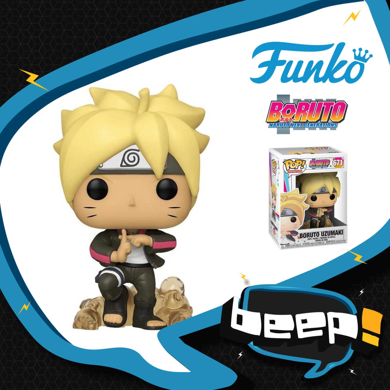 Funko Pop! Animation: Boruto - Boro - Figura Vinile 9,5 Cm Da Collezione